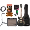 Ibanez AS73G-BKF Gitarre Black Flat Set
