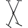 Classic Cantabile Soporte para Teclado en X Ajustable en Altura Negro