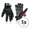 Stagecaptain RGL-5F Guanti Rigger Taglia M Set 5 Pezzi