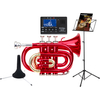 Classic Cantabile TT-400 Bb-Tromba Tascabile Rosso Starter Set