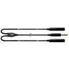 Cordial CFY 0,3 VKK Stereoklinkenkabel 0,30 m Schwarz