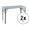 Stagecaptain BBT-119 GY Hirschgarten Beer Tent Table 119 cm Gray 2x Set