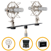 Set d’accessoires stéréo Pronomic pour SCM-1 et autres microphones à petite membrane dans une valise