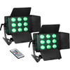 Eurolite LED CLS-9 QCL RGB/WW 9x7W Lot de 2
