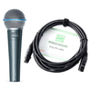 Shure Beta 58A Set Microphone + Câble