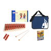 Set di Educazione Musicale Sonor con Quaderno Tina e Tobi, Metallofono NG 10, Borsa Porta Spartiti Blu e Pastelli