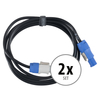 Pronomic Power Twist 2.5 Câble d'alimentation 2,5m lot de 2