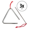 Classic Cantabile Triangel met Slagstok 10 cm 3x Set