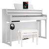 Roland HP704-WH Digitalpiano Set Wit mat Set