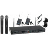 McGrey UHF-2V2I Quad Funkmikrofonset mit 2x Handmikrofon und 2x Lavaliermikrofon 50m  - Retoure (Verpackungsschaden)