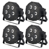 Showlite FLP-5x8W Flatline Panel LED Projecteur RGBW 4x Set