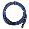Pronomic Stage DMX3-5 Câble DMX 5m bleu avec contacts dorés