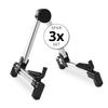 Rocktile GSF-2020S Support Universel Pliable Pour Guitares Argent 3x Set