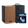 XDrum Cajon Primero Bass Port Black/Walnut Set incl. école de cajon & sac