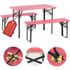 Stagecaptain Hirschgarten Bierzeltgarnituur voor Balkon 117 cm Roze