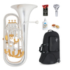 Lechgold Luxe EU-310SB Euphonium verzilverd geborsteld Deluxe Set