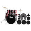 XDrum Semi 22" Standard Batteria Lipstick Red Set + Smorzatori