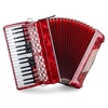 Classic Cantabile Accordéon 72 Basses "Secondo V" Rouge - Retour (État : Très Bon)