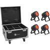 Eurolite Set 4x AKKU IP PAR 7 QCL CRMX MK2 + Case met laadfunctie