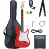 Guitarra Eléctrica McGrey Rockit ST Completa Fiesta Red - Devolución (Estado: Muy Bueno)
