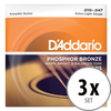 D'Addario EJ15 Extra Light 3x Set