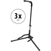 Classic Cantabile GS-200F Support Guitare Pliable Lot de 3