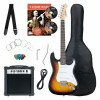Rocktile Banger's Pack Set de Guitares Électriques, 8 Pièces Sunburst - Retour (État : bon)