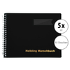 Helbling BMS15 Marschboek zwart 15 vakken 5x set