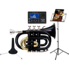 Classic Cantabile TT-400 Bb Tromba Tascabile Nera Starter Set