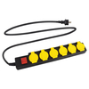 Stagecaptain OPSS-6 YE Ciabatta Multipresa da Esterno 6 Vie con Interruttore IP44
