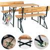 Stagecaptain BBDL-119 Hirschgarten Beer Tent Set with Backrest for Balcony 119 cm Natural