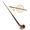 Lechgold Alphorn Noten F 360 cm 3-delig Set incl. Fis-Handbuis
