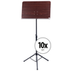 Classic Cantabile Pupitre d’Orchestre Heavy Bois de Rose 10x Set