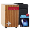XDrum PERC CP-484 Cajon Peruana Zebrano Set incl. École de Cajon