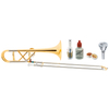 Lechgold QP-20GL Trombone Quart en Laiton Doré Deluxe Set