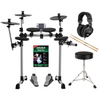 XDrum DD-400 Set Completo E-Drum con Cuffie, Sgabello, Scuola e Bacchette