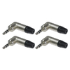 Neutrik NTP3RC Connettore Jack Angolato 3,5 mm Stereo Confezione Da 4