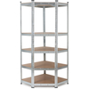 Stagecaptain Heavyrack Scaffale Angolare da Magazzino con Ripiani in Legno, max. 875 kg