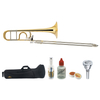 Lechgold QP-17GL Trombone Quart en Laiton Doré Deluxe Set