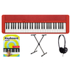 Casio CT-S1RD Casiotone Keyboard Set Rouge
