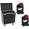 Eurolite Set 2x LED TMH-S400 CMY + flightcase met wielen