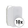 McGrey OLS-5251WH Enceintes Extérieures 50 Watts Blanc Lot de 10