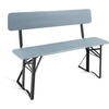 Stagecaptain BBB-119 GY Hirschgarten Bierzeltbank met rugleuning 119 cm grijs