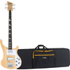 Rocktile Pro RB-400N Lumberjack E-Bass naturel Set avec housse souple