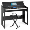 Clavier FunKey DP-61 III avec 61 touches au design Digital Piano, set incluant banc + casque
