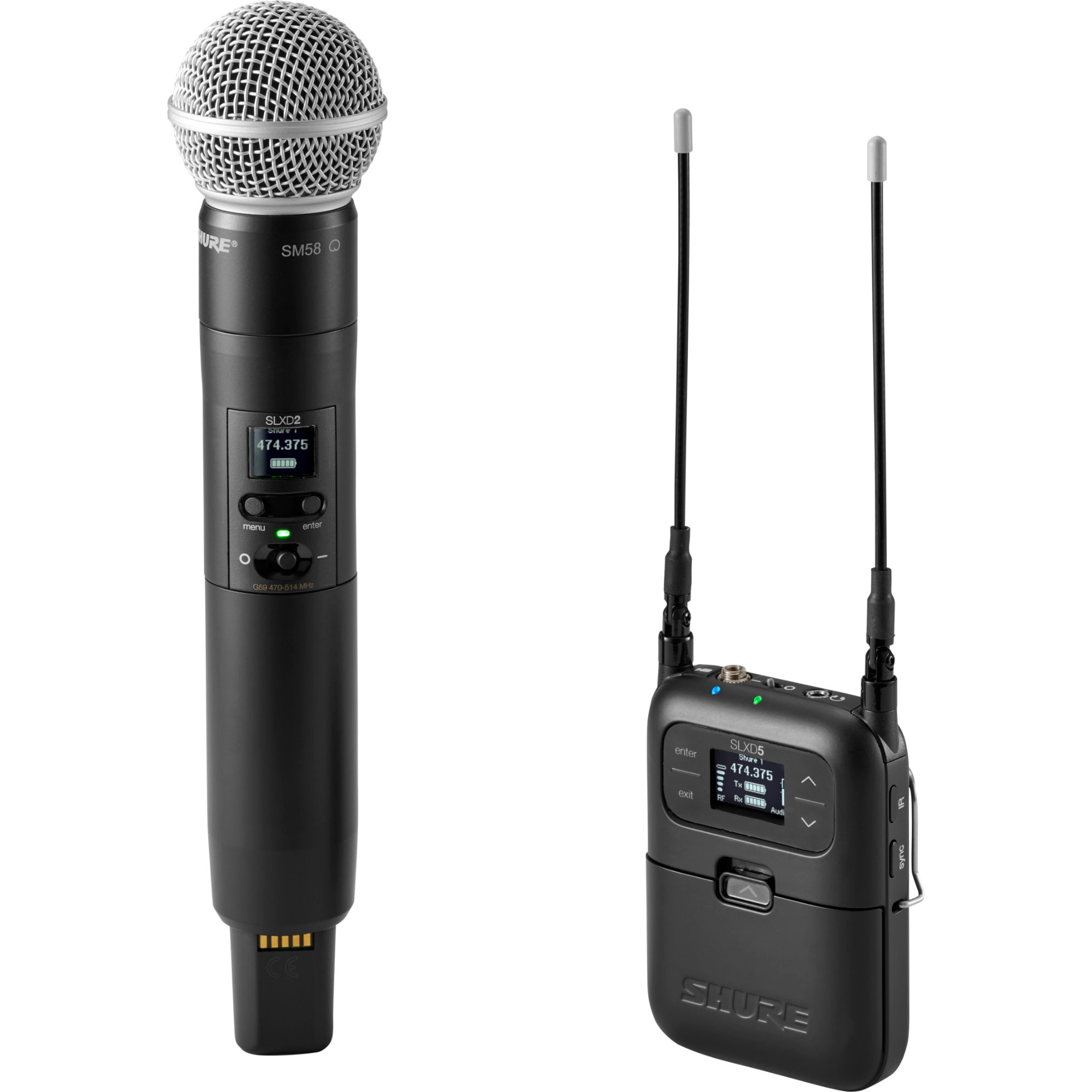 Shure SLXD25 SM58 S50 Handfunk Set Shure SLXD25 SM58 S50 Handfunk Set