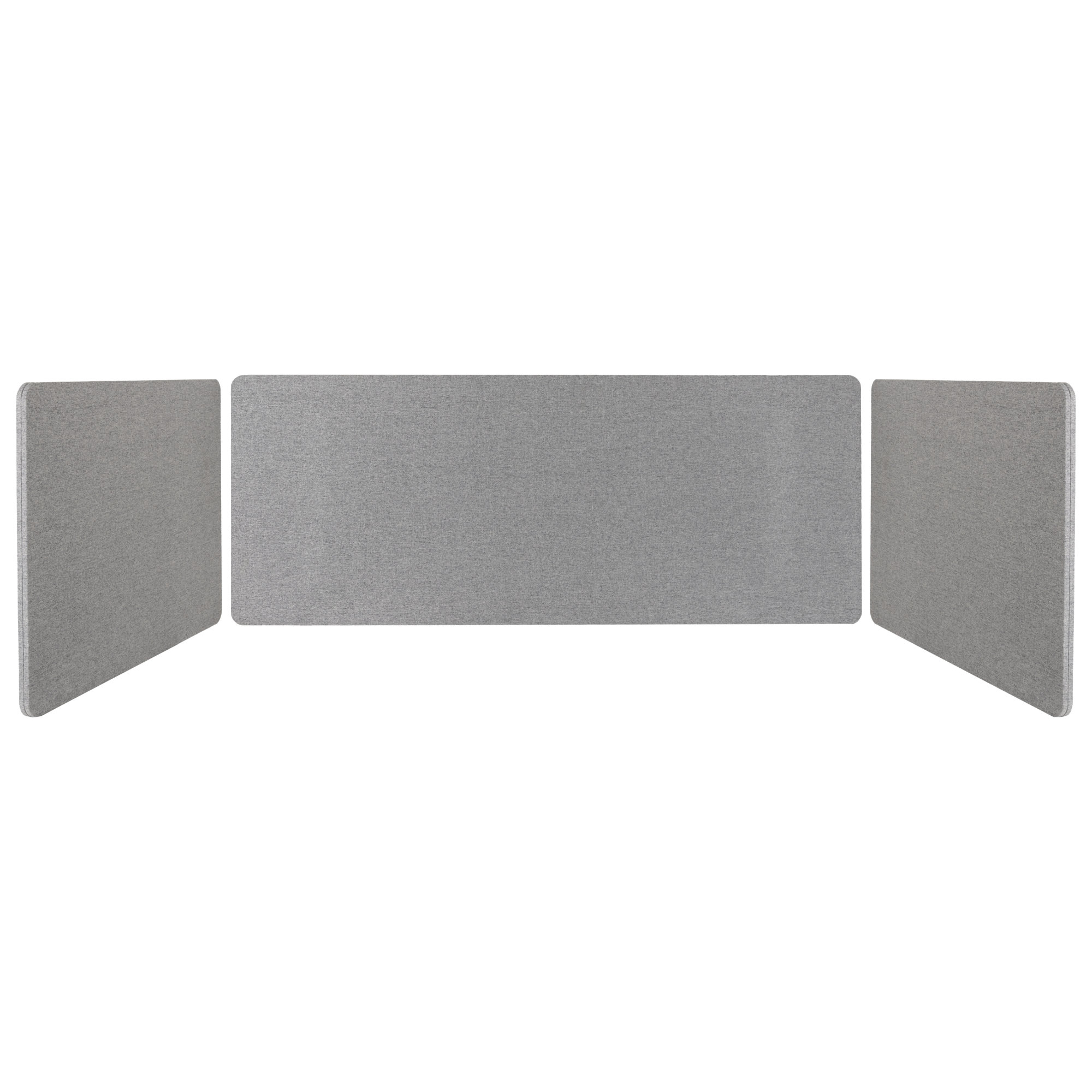 Cloison De Bureau Phonique Pronomic DiviDesk - Panneau Séparateur 60x60 Cm à Fixation Réglable, Gris