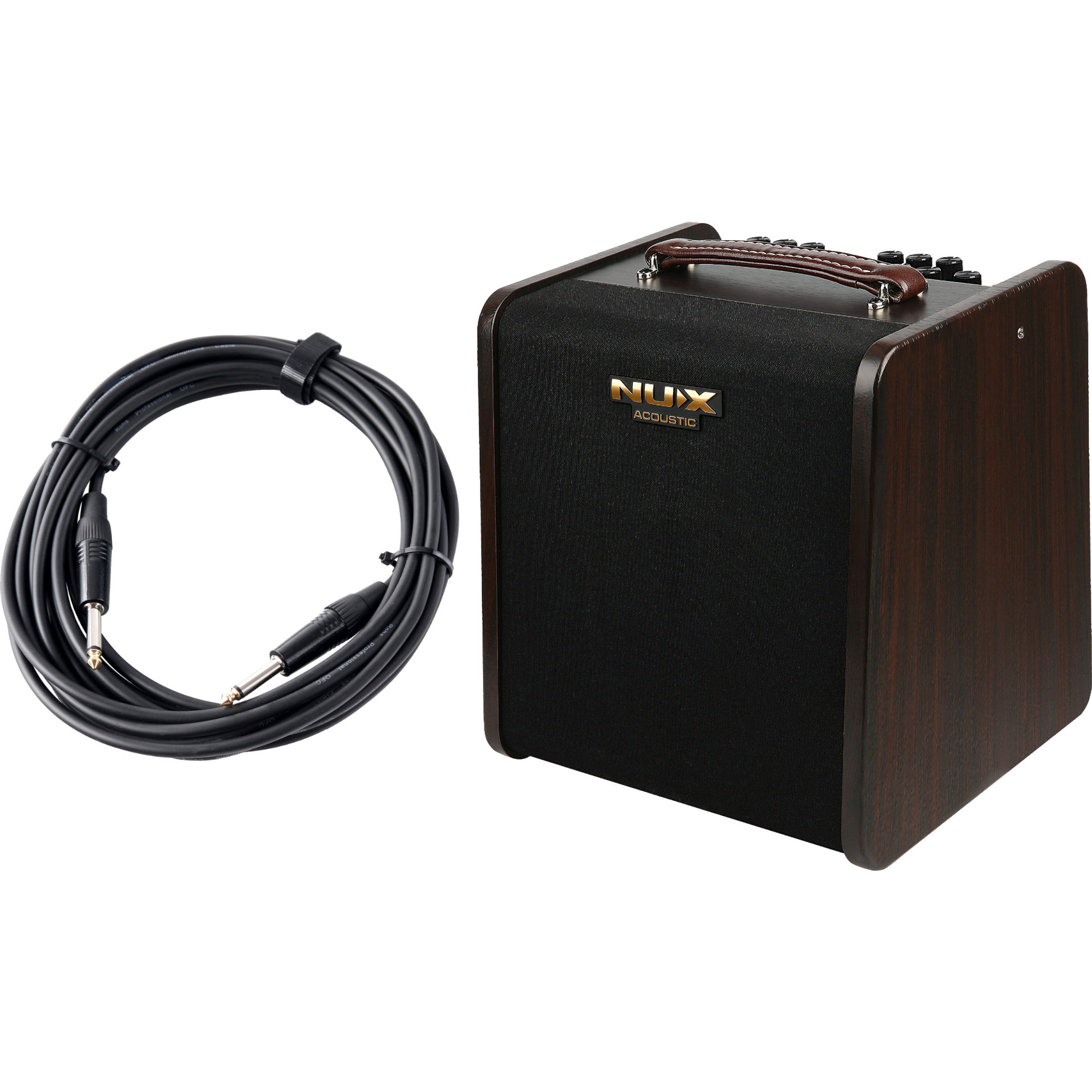 Amplificateur Guitare Acoustique NUX AC80 - 80 W - Batterie Intégrée - Looper Et Boîte à Rythmes - Pour Scène Ou Répétition