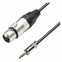 Adam Hall K5 MYF 0300 XLR/3,5mm Klinkenkabel 3m