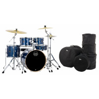 Mapex Venus Fusion Drumkit Blue Sky Sparkle Taschen Set